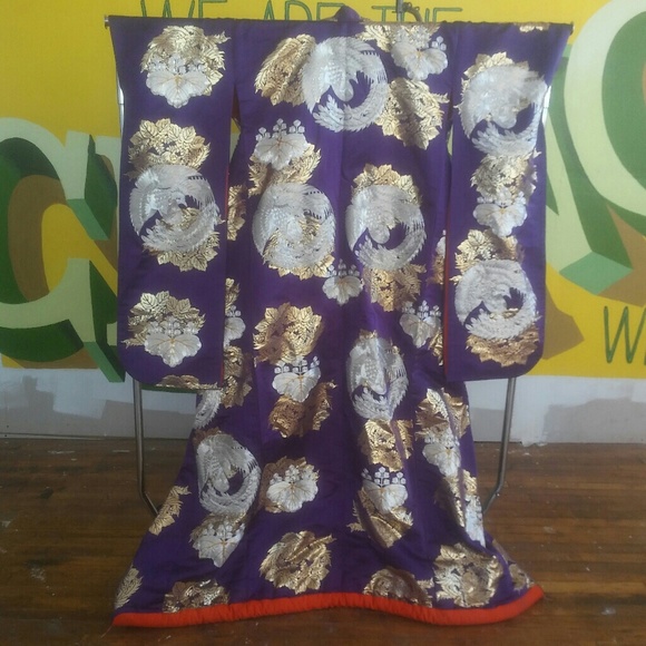 Vintage Japanese Wedding Kimono "Uchikake" - Picture 2 of 6